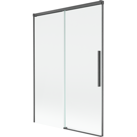 Mexen Rox two-wing sliding shower screen 120 x 150 cm, transparent, gun-gray brushed - 8C9-120-001-66-00