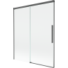 Mexen Rox 2-panel sliding bathtub screen 140 x 150 cm, transparent, brushed gun gray - 8C9-140-001-66-00