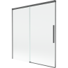 Mexen Rox 2-wing sliding bathtub screen 150 x 150 cm, transparent, gun gray brushed - 8C9-150-001-66-00