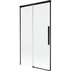 Mexen Rox 2-wing sliding bathtub screen 100 x 150 cm, transparent, black - 8C9-100-001-70-00