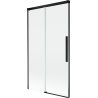 Mexen Rox 2-wing sliding bathtub screen 100 x 150 cm, transparent, black - 8C9-100-001-70-00
