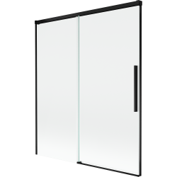 Mexen Rox 2-panel sliding bathtub screen 140 x 150 cm, transparent, black - 8C9-140-001-70-00