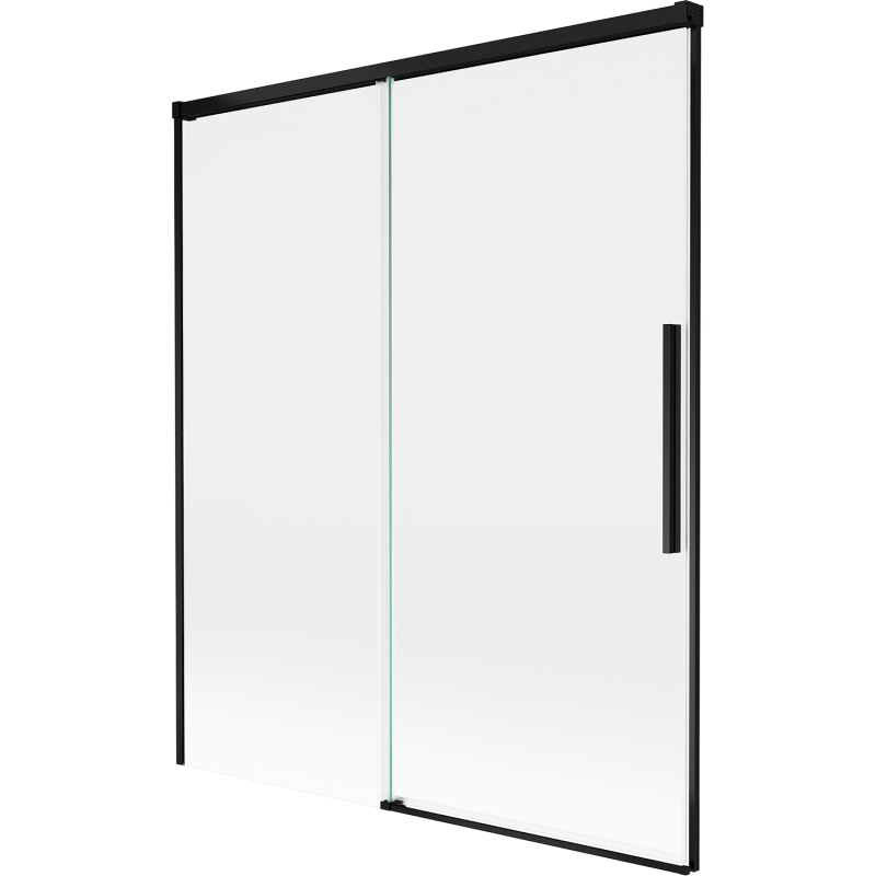 Mexen Rox 2-panel sliding bathtub screen 140 x 150 cm, transparent, black - 8C9-140-001-70-00