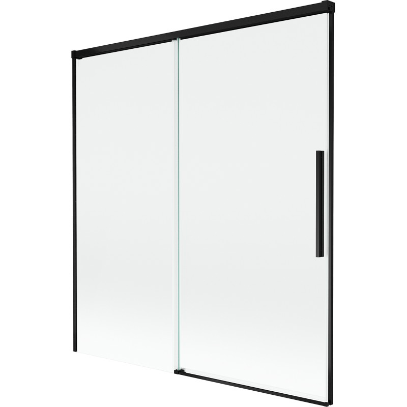 Mexen Rox 2-panel Sliding Bathtub Screen 150 x 150 cm, Transparent, Black - 8C9-150-001-70-00