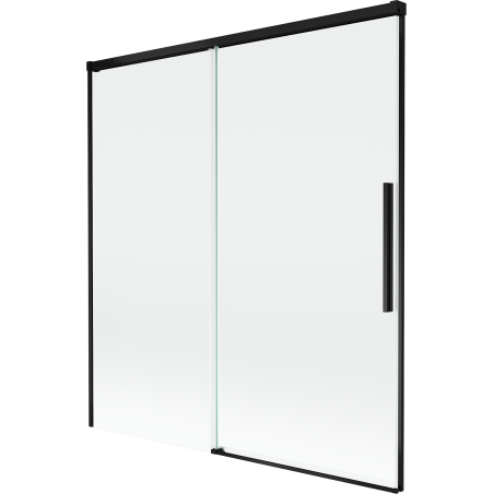 Mexen Rox 2-panel Sliding Bathtub Screen 150 x 150 cm, Transparent, Black - 8C9-150-001-70-00