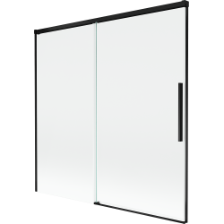 Mexen Rox two-panel sliding bathtub screen 160 x 150 cm, transparent, black - 8C9-160-001-70-00