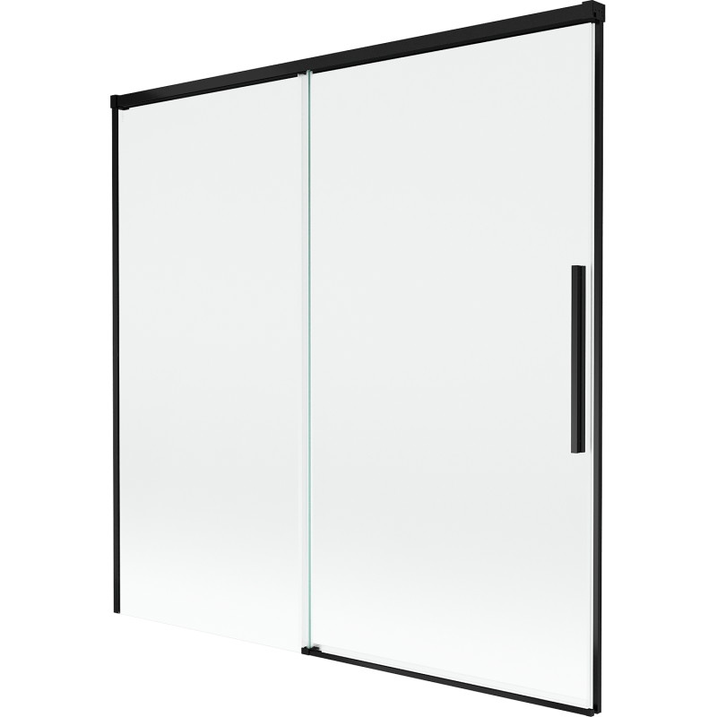 Mexen Rox two-panel sliding bathtub screen 160 x 150 cm, transparent, black - 8C9-160-001-70-00