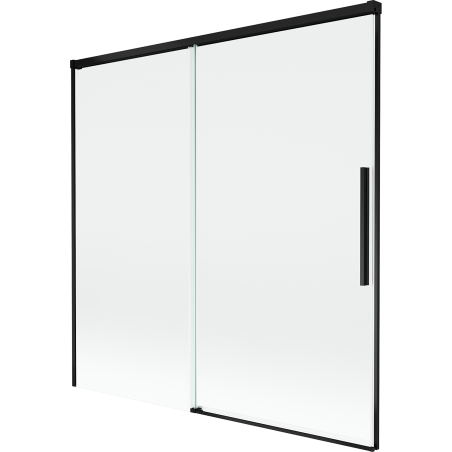 Mexen Rox two-panel sliding bathtub screen 160 x 150 cm, transparent, black - 8C9-160-001-70-00
