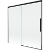 Mexen Rox 2-panel sliding bathtub screen 160 x 150 cm, transparent, black - 8C9-160-001-70-00