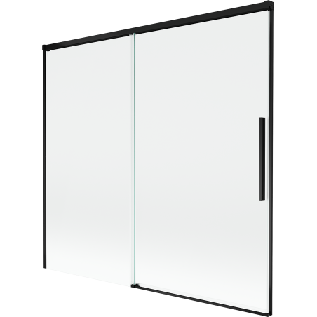 Mexen Rox 2-Panel Sliding Bathtub Screen 170 x 150 cm, Transparent, Black - 8C9-170-001-70-00
