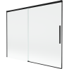 Mexen Rox 2-wing sliding shower screen 190 x 150 cm, transparent, black - 8C9-190-001-70-00