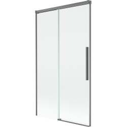 Mexen Rox 2-wing retractable bathtub screen 100 x 150 cm, transparent, gun metal - 8C9-100-001-95-00