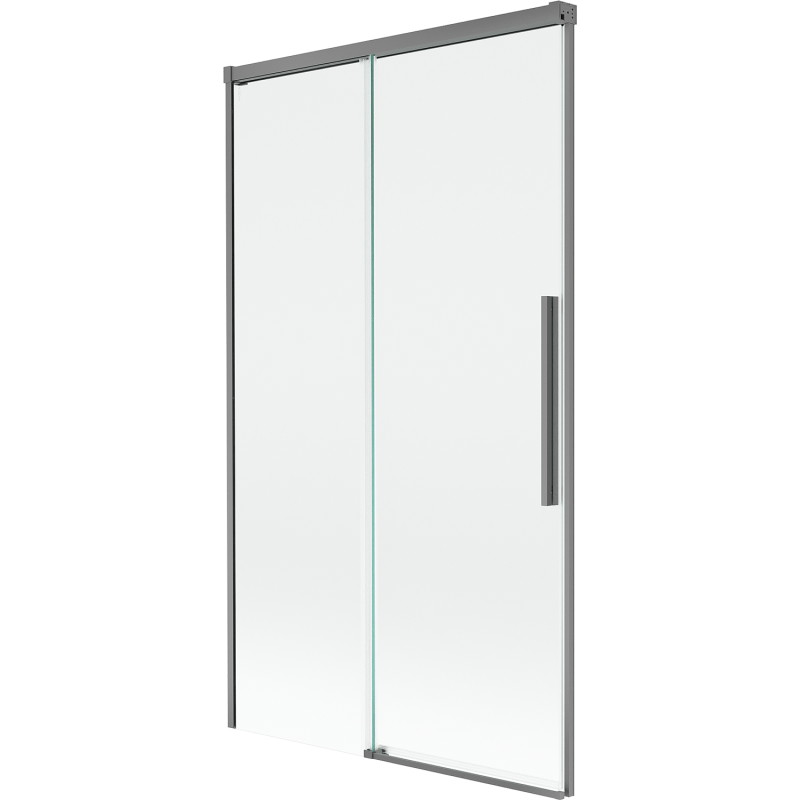 Mexen Rox 2-wing retractable bathtub screen 100 x 150 cm, transparent, gun metal - 8C9-100-001-95-00