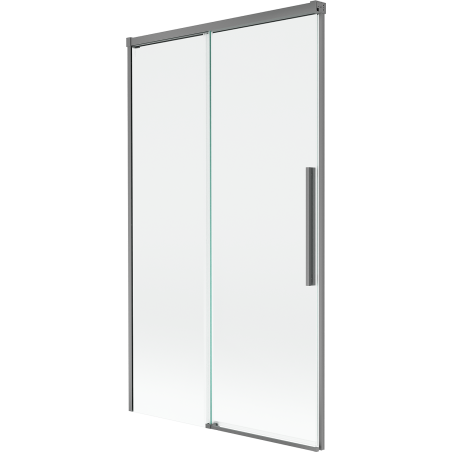 Mexen Rox 2-wing retractable bathtub screen 100 x 150 cm, transparent, gun metal - 8C9-100-001-95-00