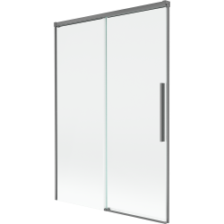 Mexen Rox shower screen 2-panel sliding 120 x 150 cm, transparent, gun metal - 8C9-120-001-95-00