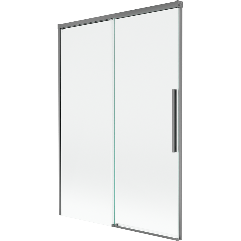 Mexen Rox shower screen 2-panel sliding 120 x 150 cm, transparent, gun metal - 8C9-120-001-95-00