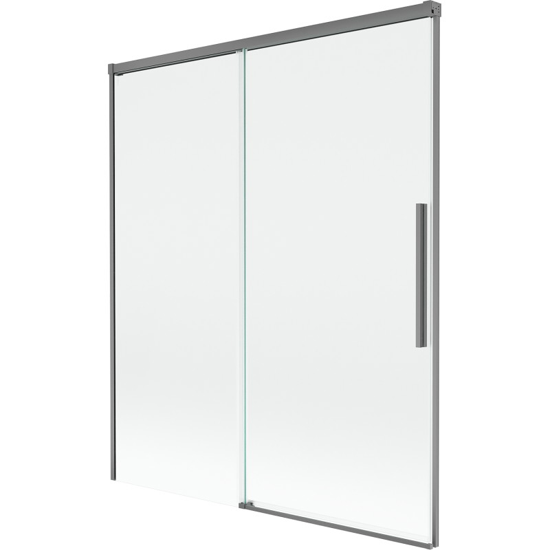 Mexen Rox 2-panel sliding bathtub screen 140 x 150 cm, transparent, gun metal - 8C9-140-001-95-00