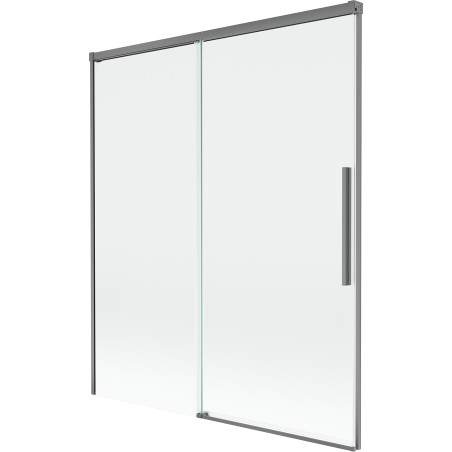 Mexen Rox 2-panel Sliding Shower Screen 140 x 150 cm, Transparent, Gun Metal - 8C9-140-001-95-00