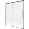Mexen Rox 2-Panel Sliding Bathtub Screen 150 x 150 cm, Transparent, Gun Metal - 8C9-150-001-95-00