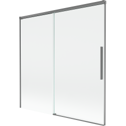 Mexen Rox 2-panel sliding shower screen 160 x 150 cm, transparent, gun metal - 8C9-160-001-95-00