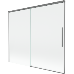 Mexen Rox 2-panel sliding shower screen 180 x 150 cm, transparent, gun metal - 8C9-180-001-95-00