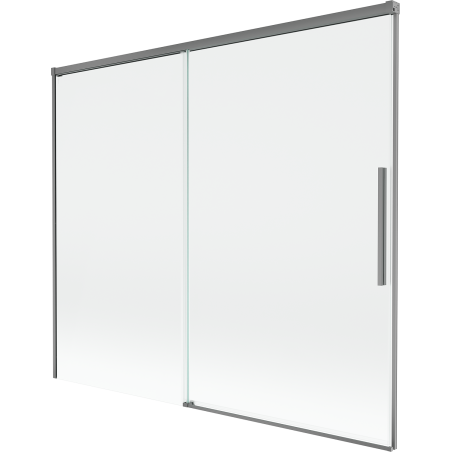 Mexen Rox 2-panel sliding shower screen 180 x 150 cm, transparent, gun metal - 8C9-180-001-95-00