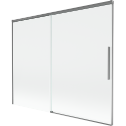 Mexen Rox 2-panel sliding bath screen 190 x 150 cm, transparent, gun metal - 8C9-190-001-95-00