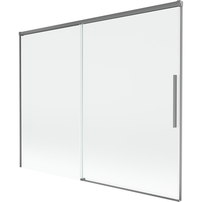 Mexen Rox 2-panel sliding bath screen 190 x 150 cm, transparent, gun metal - 8C9-190-001-95-00