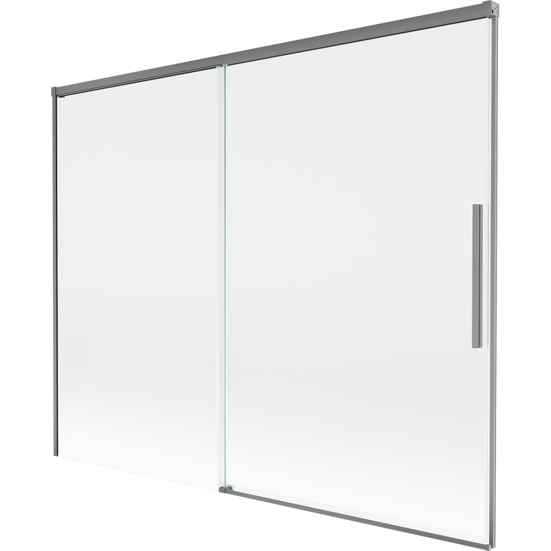 Mexen Rox 2-Panel Sliding Shower Screen 190 x 150 cm, Transparent, Gun Metal - 8C9-190-001-95-00