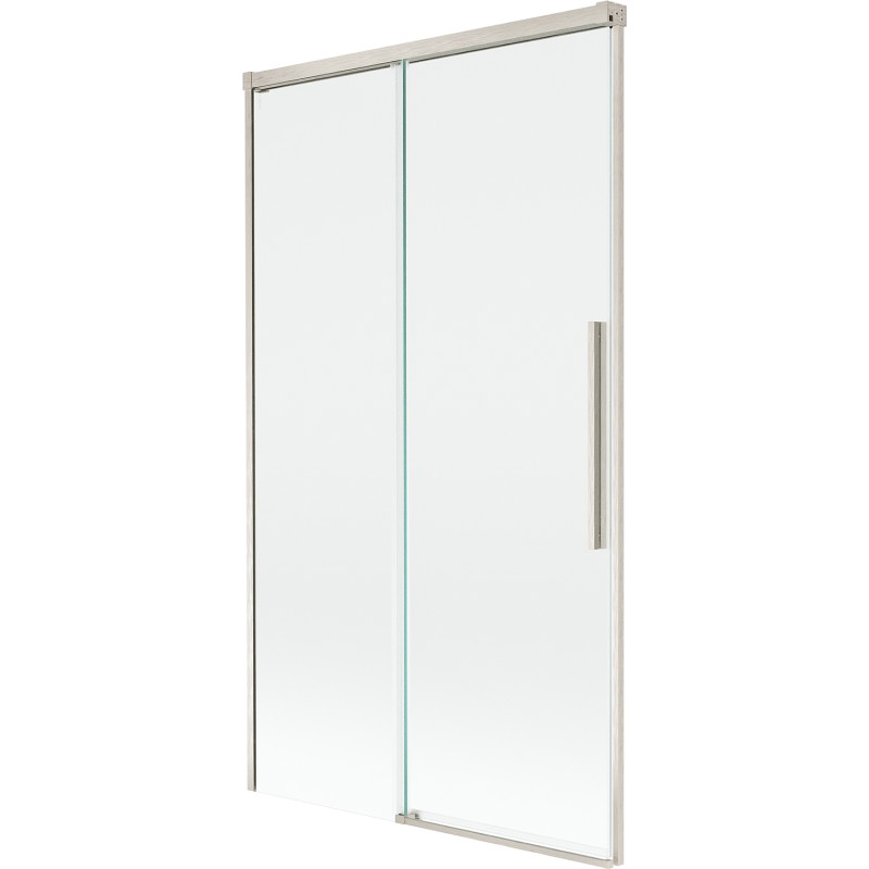 Mexen Rox Two-panel sliding bathtub screen 100 x 150 cm, transparent, brushed nickel - 8C9-100-001-97-00