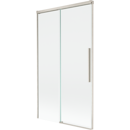 Mexen Rox Two-panel sliding bathtub screen 100 x 150 cm, transparent, brushed nickel - 8C9-100-001-97-00