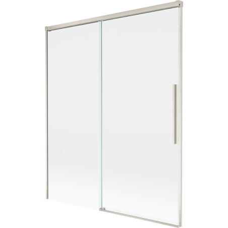 Mexen Rox sliding bathtub screen, 2-wing, 140 x 150 cm, transparent, brushed nickel - 8C9-140-001-97-00