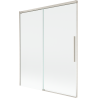 Mexen Rox 2-panel sliding bathtub screen 140 x 150 cm, transparent, brushed nickel - 8C9-140-001-97-00