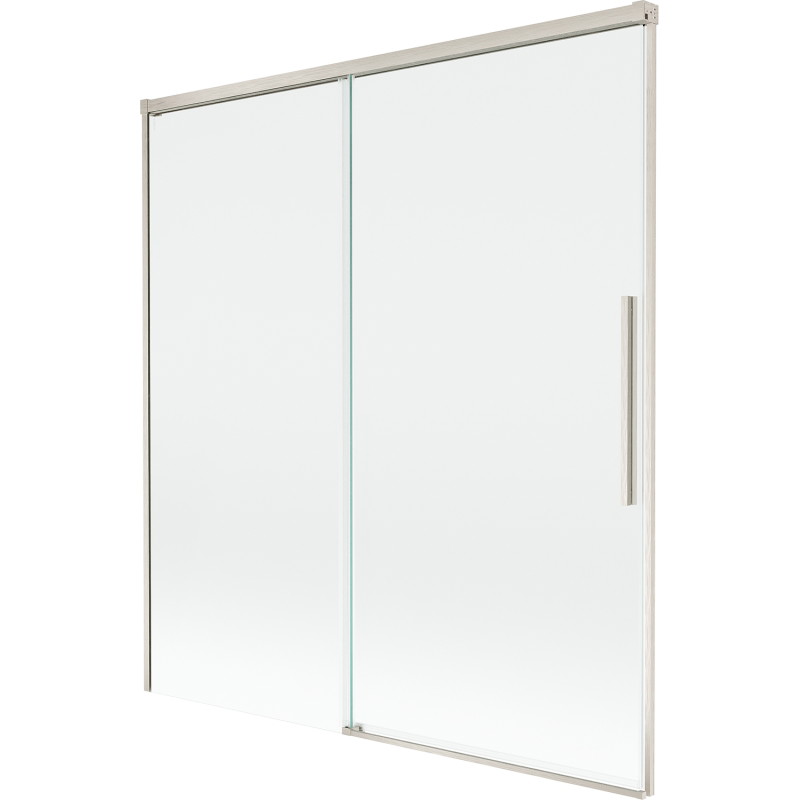 Mexen Rox 2-panel sliding bathtub screen 150 x 150 cm, transparent, brushed nickel - 8C9-150-001-97-00