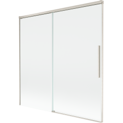 Mexen Rox 2-wing sliding bathtub screen 160 x 150 cm, transparent, brushed nickel - 8C9-160-001-97-00