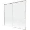 Mexen Rox 2-Wing Sliding Shower Screen 170 x 150 cm, Transparent, Brushed Nickel - 8C9-170-001-97-00