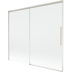 Mexen Rox 2-panel sliding bathtub screen 180 x 150 cm, transparent, brushed nickel - 8C9-180-001-97-00