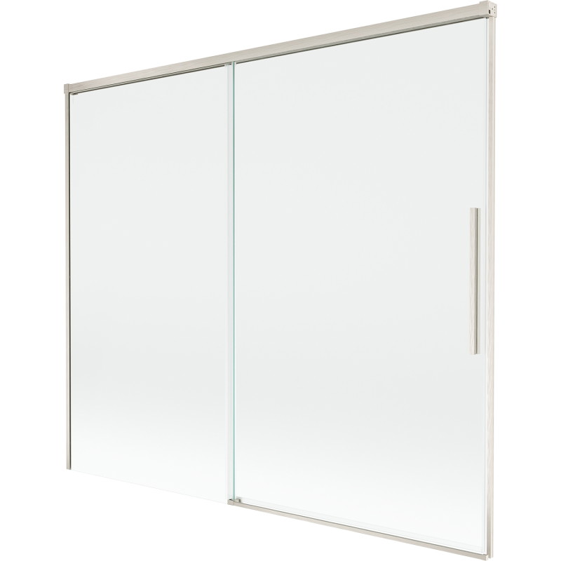Mexen Rox 2-panel sliding bathtub screen 180 x 150 cm, transparent, brushed nickel - 8C9-180-001-97-00