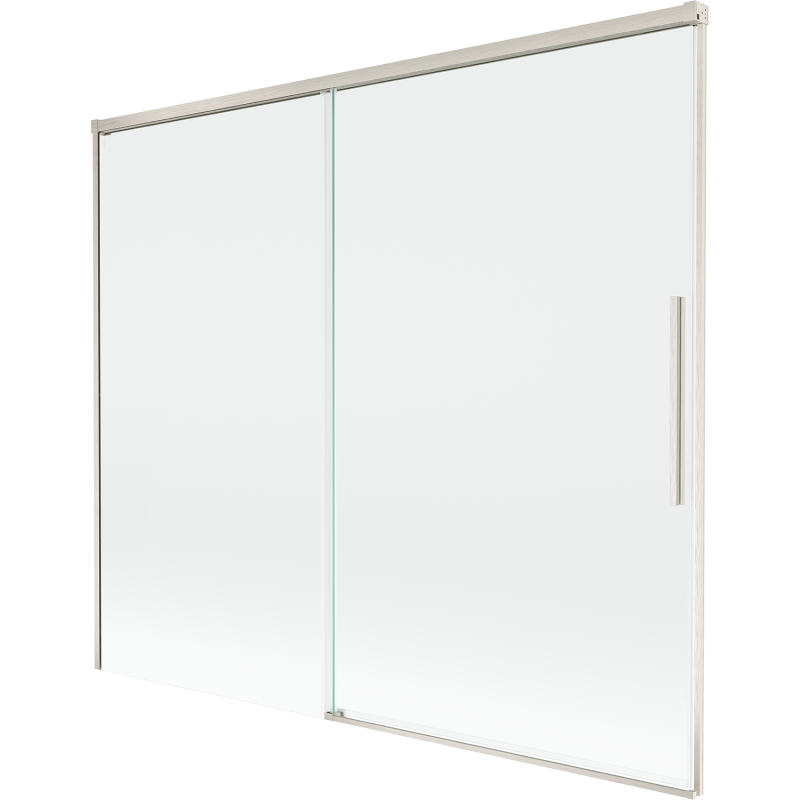 Mexen Rox two-fold sliding shower screen 180 x 150 cm, transparent, brushed nickel - 8C9-180-001-97-00