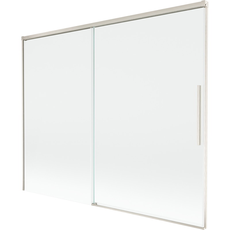 Mexen Rox 2-panel sliding bathtub screen 190 x 150 cm, transparent, brushed nickel - 8C9-190-001-97-00