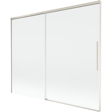 Mexen Rox 2-panel sliding bathtub screen 190 x 150 cm, transparent, brushed nickel - 8C9-190-001-97-00