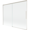 Mexen Rox 2-panel sliding bathtub screen 190 x 150 cm, transparent, brushed nickel - 8C9-190-001-97-00