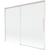 Mexen Rox 2-Wing Sliding Shower Screen 190 x 150 cm, Transparent, Brushed Nickel - 8C9-190-001-97-00