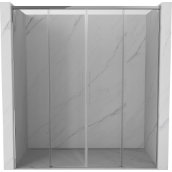 Mexen Rox sliding shower door 180 cm, transparent, chrome - 8C2-180-002-01-00
