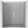 Mexen Rox sliding shower doors 180 cm, transparent, white - 8C2-180-002-20-00