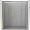 Mexen Rox sliding shower door 170 cm, transparent, gold - 8C2-170-002-50-00
