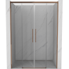 Mexen Rox sliding shower door 150 cm, transparent, rose gold - 8C2-140-002-60-00 - 8C2-150-002-60-00