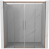 Mexen Rox sliding shower door 190 cm, transparent, brushed copper - 8C2-190-002-65-00