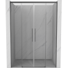Mexen Rox sliding shower doors 140 cm, transparent, brushed gun gray - 8C2-140-002-66-00