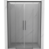 Mexen Rox Dual Sliding Shower Doors 150 cm, Transparent, Black - 8C2-150-002-70-00